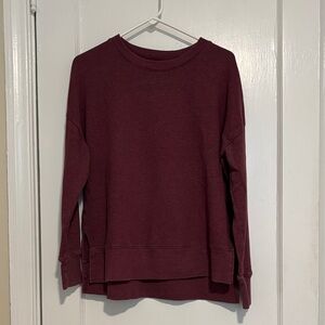 Time and Tru Women's Deep Burgundy Sweatshirt